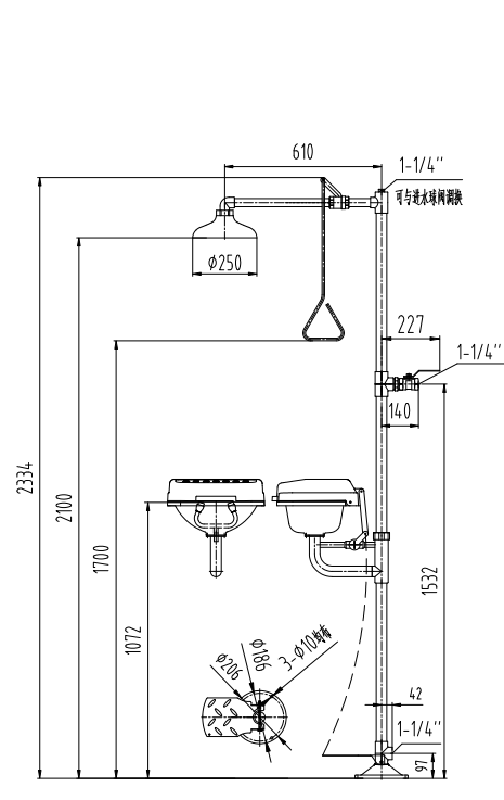 ABS Linkage Flip-top Double-proof Composite Eyewash1.png